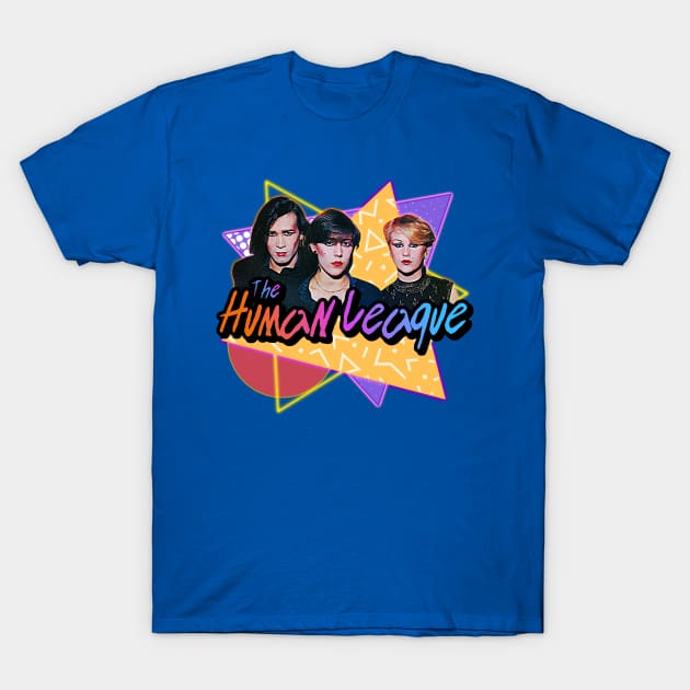 The Human League :: 80s Retro Style Design T-Shirt by darklordpug
